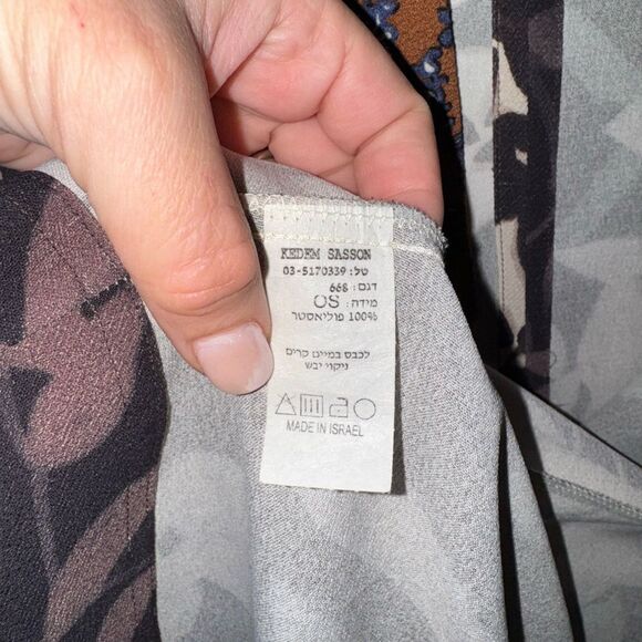 Kedem Sasson Kimono Jacket Multi Print Multi Color - One Size - Picture 7 of 7